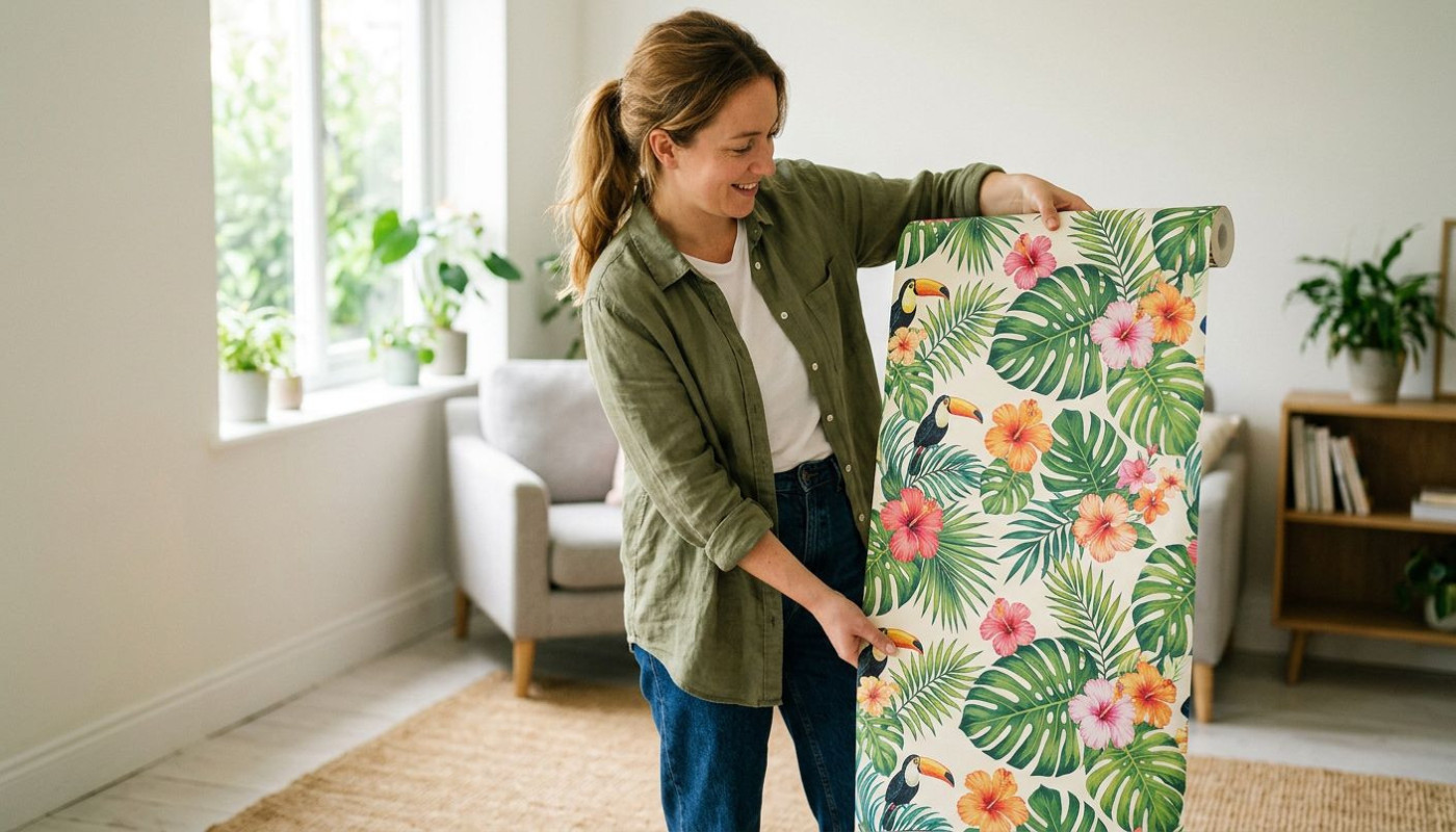 ¿Cómo elegir el papel pintado tropical perfecto para tu salón?